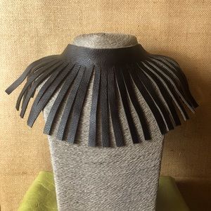 Handmade leather necklace